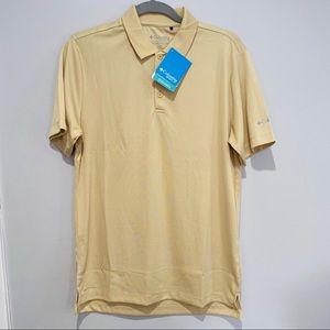 NEW Columbia Golf Omni Wick UPF 30 Polo Size Size Small Yellow